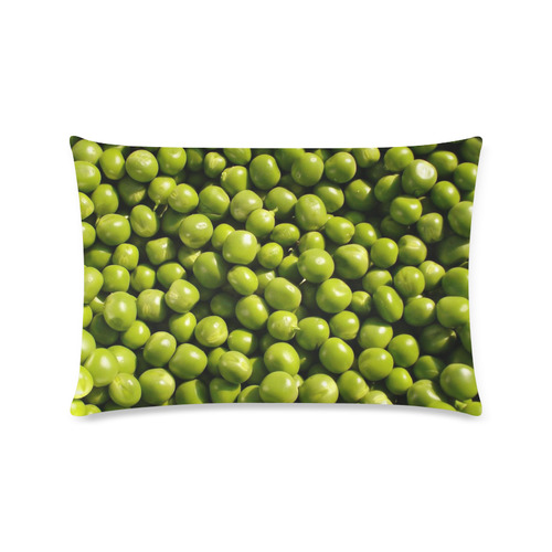 healthy peas Custom Zippered Pillow Case 16"x24"(Twin Sides)