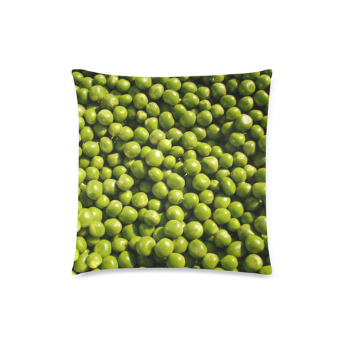 healthy peas Custom Zippered Pillow Case 18"x18"(Twin Sides)