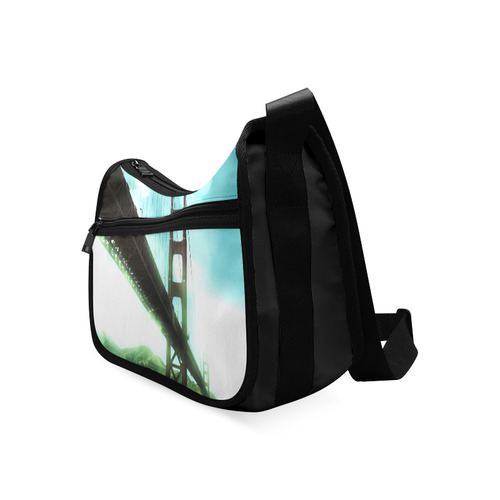 Green Bokeh Golden Gate Bridge Crossbody Bags (Model 1616)