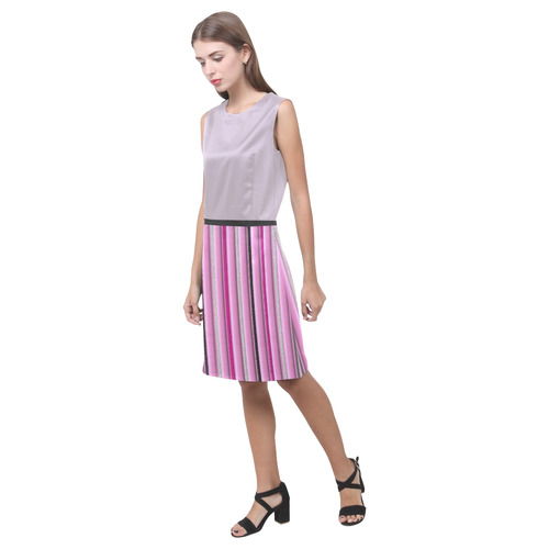 Pink Glamour Eos Women's Sleeveless Dress (Model D01)