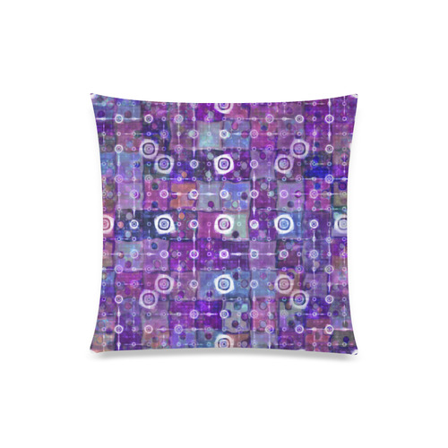 Purple Celestial Quilt Custom Zippered Pillow Case 20"x20"(Twin Sides)