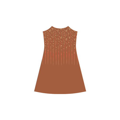 Chocolate Brown Sienna Spikes Alcestis Slip Dress (Model D05)