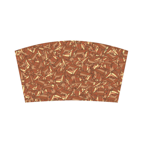 Chocolate Brown Sienna Abstract Bandeau Top