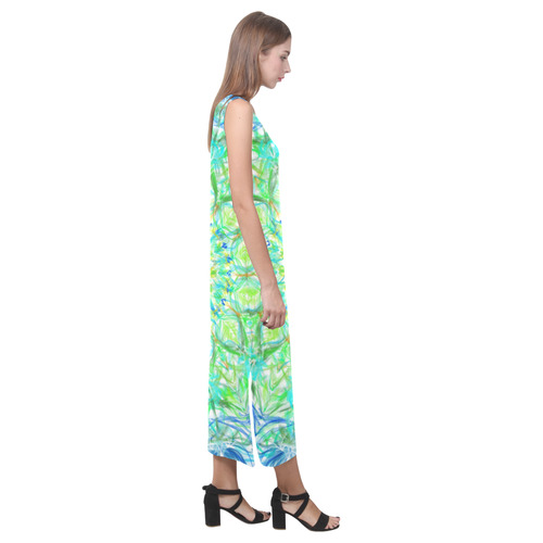 reshet 12 Phaedra Sleeveless Open Fork Long Dress (Model D08)