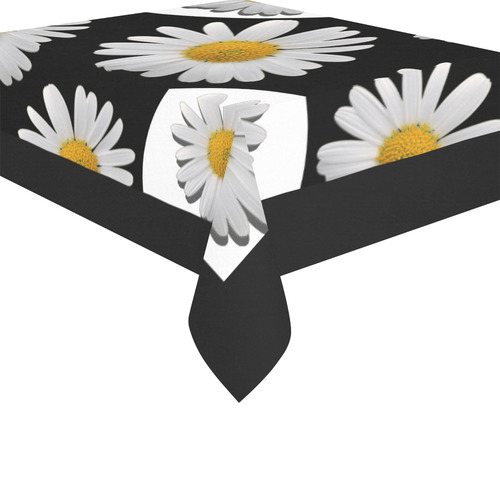 Daisy Cotton Linen Tablecloth 52"x 70"