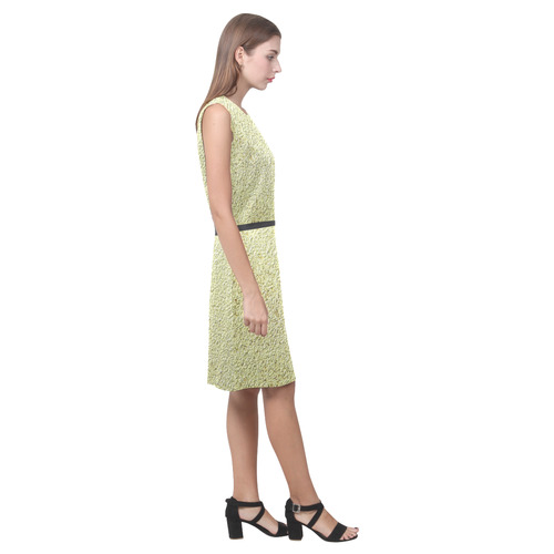 Gold Glam Light Eos Women's Sleeveless Dress (Model D01)