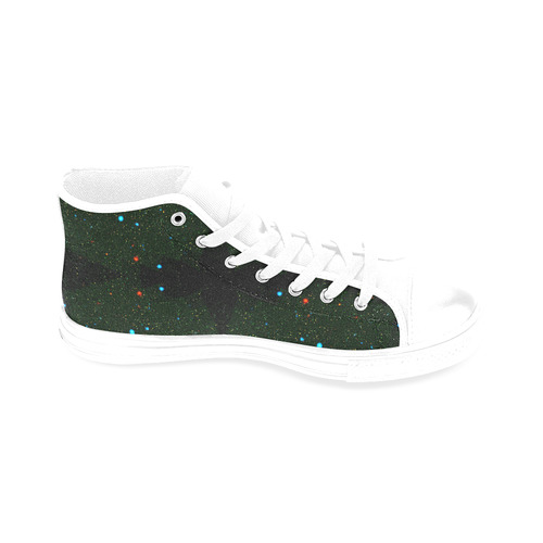 NASA: Black Hole Cosmos Stars Astronomy Abstract Men’s Classic High Top Canvas Shoes /Large Size (Model 017)