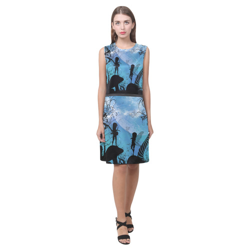 Cute fairy in the night Eos Women's Sleeveless Dress (Model D01)