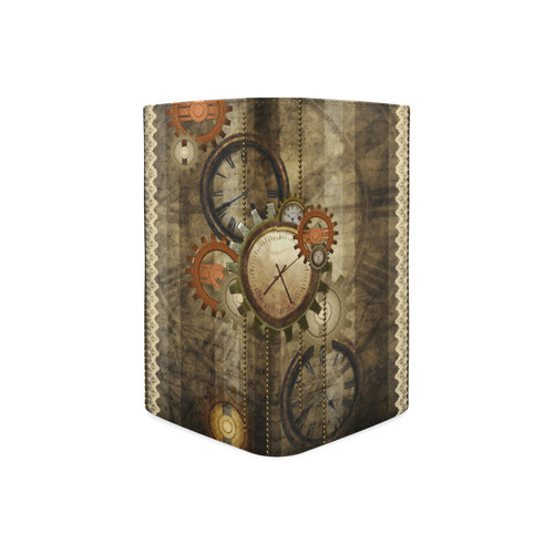 Steampunk, wonderful noble desig, clocks and gears Women's Leather Wallet (Model 1611)