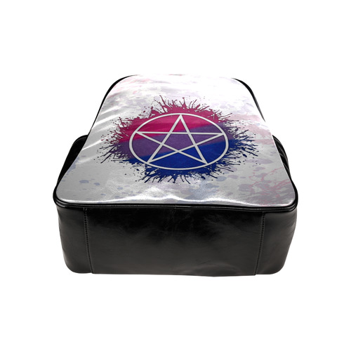 Bisexual Pride Pentacle Multi-Pockets Backpack (Model 1636)