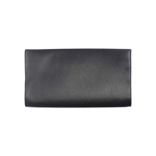 Chocolate Brown Sienna Abstract Clutch Bag (Model 1630)