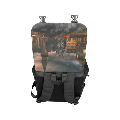A dark horse in a knight armor Casual Shoulders Backpack (Model 1623)