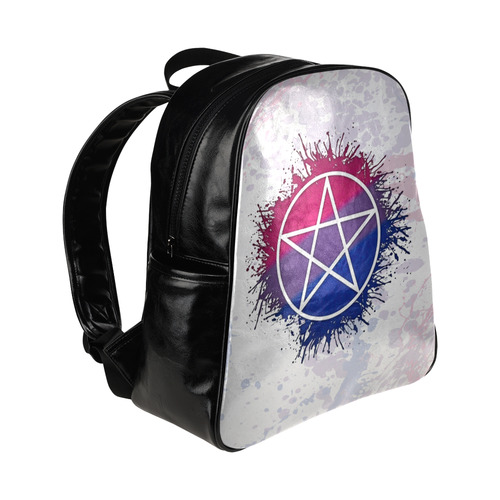 Bisexual Pride Pentacle Multi-Pockets Backpack (Model 1636)