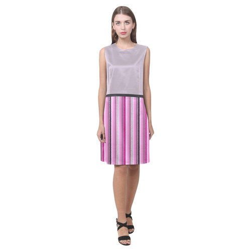 Pink Glamour Eos Women's Sleeveless Dress (Model D01)