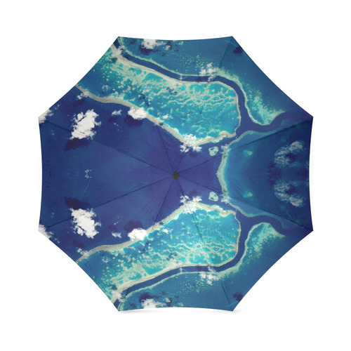 NASA: Great Barrier Reef Coral Abstract Foldable Umbrella (Model U01)