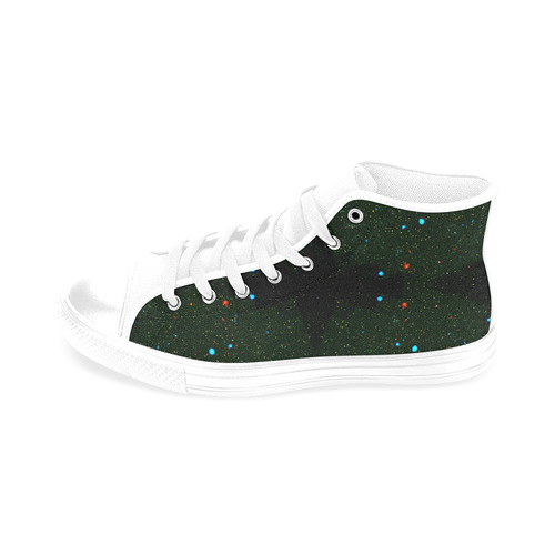 NASA: Black Hole Cosmos Stars Astronomy Abstract Men’s Classic High Top Canvas Shoes /Large Size (Model 017)