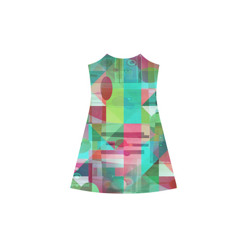 Aqua Dreams Geometry Alcestis Slip Dress (Model D05)
