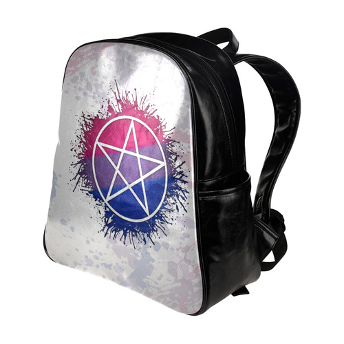 Bisexual Pride Pentacle Multi-Pockets Backpack (Model 1636)