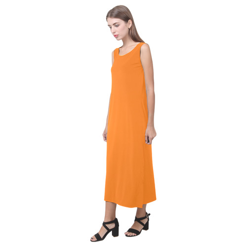 Orange Popsicle Phaedra Sleeveless Open Fork Long Dress (Model D08)