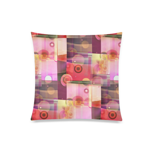 Pink Dreams Of Plaid Custom Zippered Pillow Case 20"x20"(Twin Sides)