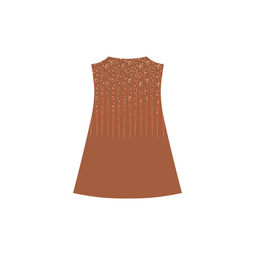 Chocolate Brown Sienna Spikes Alcestis Slip Dress (Model D05)