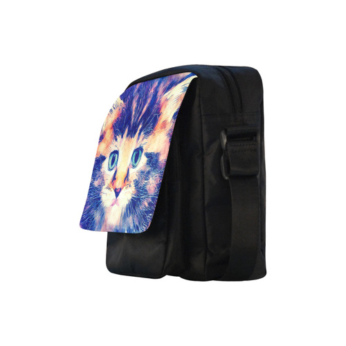 watercolor cat Crossbody Nylon Bags (Model 1633)