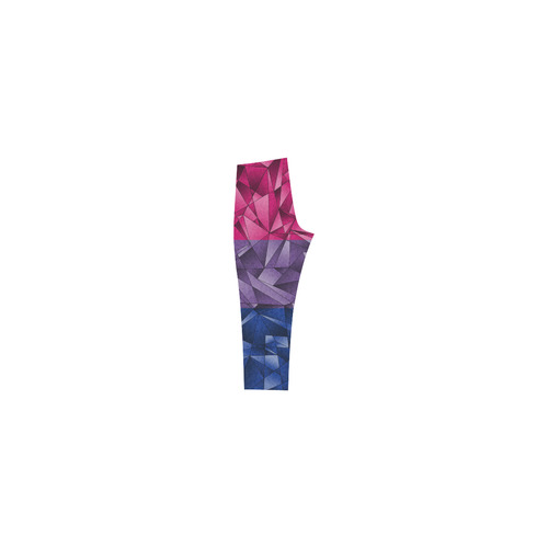 Abstract Bisexual Flag Capri Legging (Model L02)