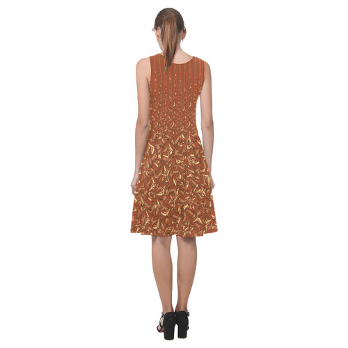 Chocolate Brown Sienna Spikes Atalanta Casual Sundress(Model D04)