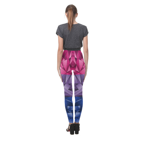 Abstract Bisexual Flag Cassandra Women's Leggings (Model L01)