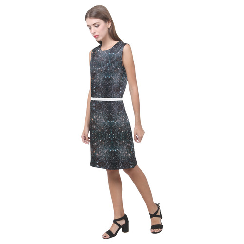 NASA: Heavy Metal Stars Cluster Astronomy Abstract Eos Women's Sleeveless Dress (Model D01)