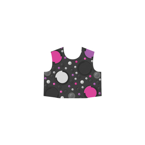 Pink Circle Eos Women's Sleeveless Dress (Model D01)