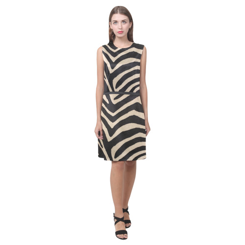 Zebra Eos Women's Sleeveless Dress (Model D01)