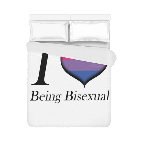 I Heart Being Bisexual Duvet Cover 86"x70" ( All-over-print)