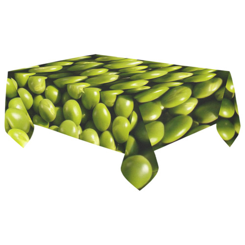 healthy peas Cotton Linen Tablecloth 60"x 104"
