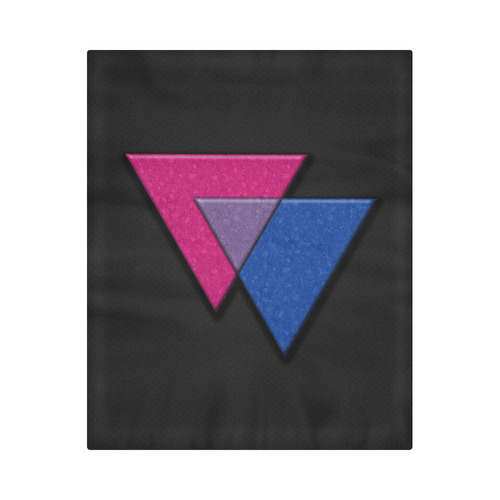 Bisexual Pride Triangles Duvet Cover 86"x70" ( All-over-print)
