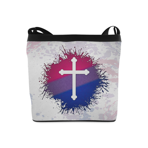 Bisexual Pride Cross Crossbody Bags (Model 1613)