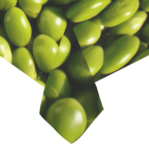 healthy peas Cotton Linen Tablecloth 60"x 104"