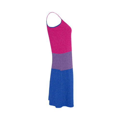 Bisexual Pride Flag Alcestis Slip Dress (Model D05)