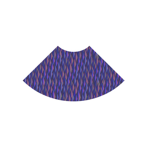 Purple and Blue Triangle Peaks Atalanta Casual Sundress(Model D04)