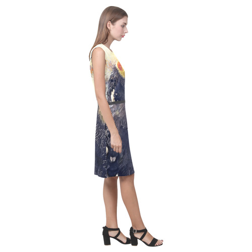 parrot Eos Women's Sleeveless Dress (Model D01)