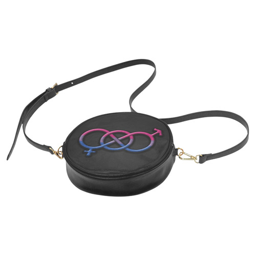 Bisexual Pride Gender Knot Round Sling Bag (Model 1647)