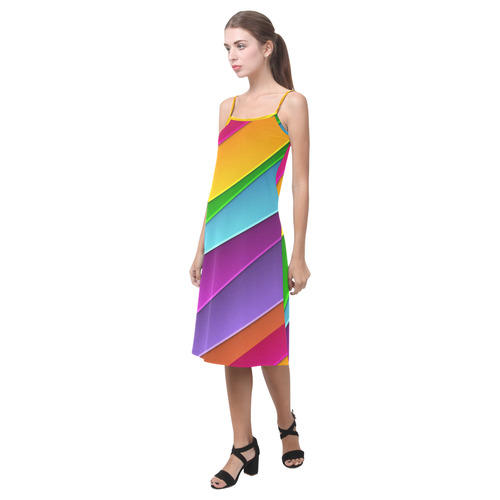 Layered Rainbow Alcestis Slip Dress (Model D05)