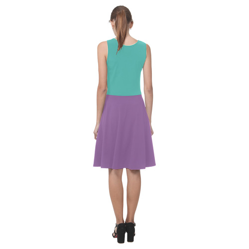 Turquoise and Dewberry Atalanta Casual Sundress(Model D04)