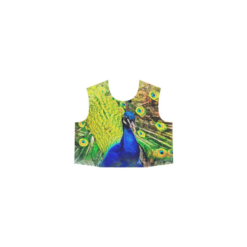 peacock Eos Women's Sleeveless Dress (Model D01)