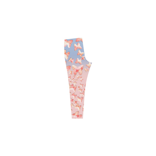 Pink Butterflies Cassandra Women's Leggings (Model L01)