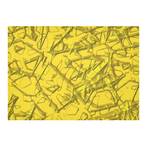 Thorny abstract,golden Cotton Linen Tablecloth 60"x 84"