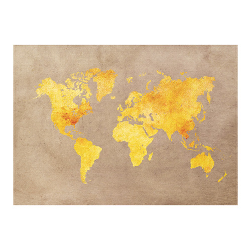 world map 23 Cotton Linen Tablecloth 60"x 84"