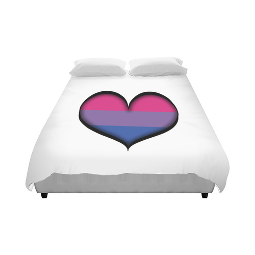 Bisexual Heart Duvet Cover 86"x70" ( All-over-print)