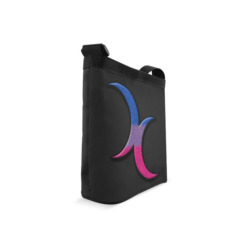 Bisexual Pride Crescent Moons Crossbody Bags (Model 1613)