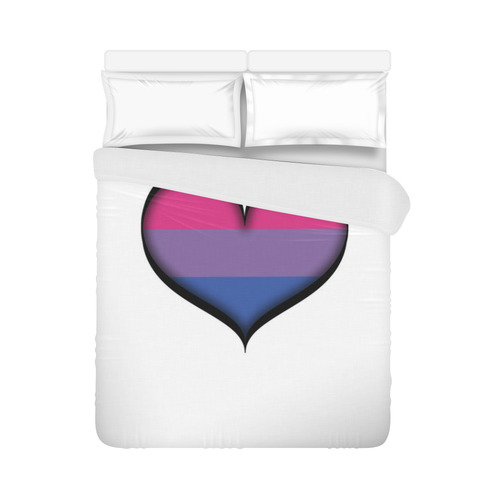 Bisexual Heart Duvet Cover 86"x70" ( All-over-print)
